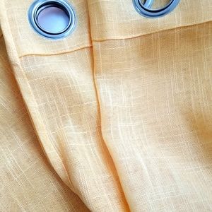 None Accents - Sunflower Yellow Curtain Panels 36x84 Metal Gromme None Accents - Sunflower Yellow Curtain Panels 36x84 Metal Gromme